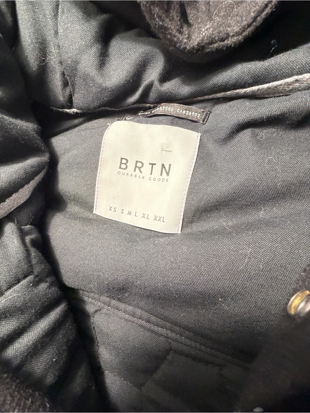 Burton Short Days Long Nights Quilted Hooded Jacket - Black Sz XL - Picture 7 of 13